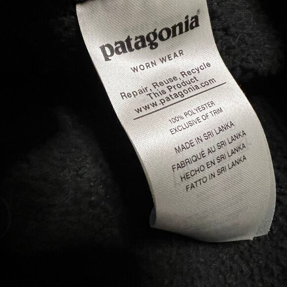 Patagonia Better Sweater Vest Mens Large Black Full Zip Outdoor Fleece Hiking - Picture 5 of 7